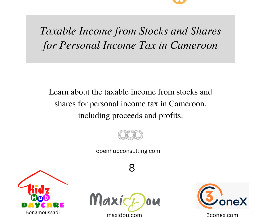 Taxable Income from Stocks and Shares for Personal Income Tax in Cameroon