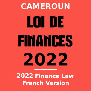 loi de finances 2022 cameroun