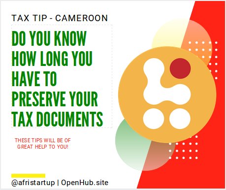 Tax documents in Cameroon