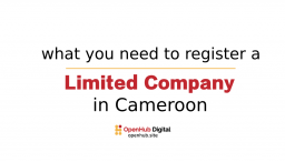 What do I need to register a limited company in Cameroon?