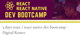 3-Days React / React Native Dev Bootcamp – Digital Renter