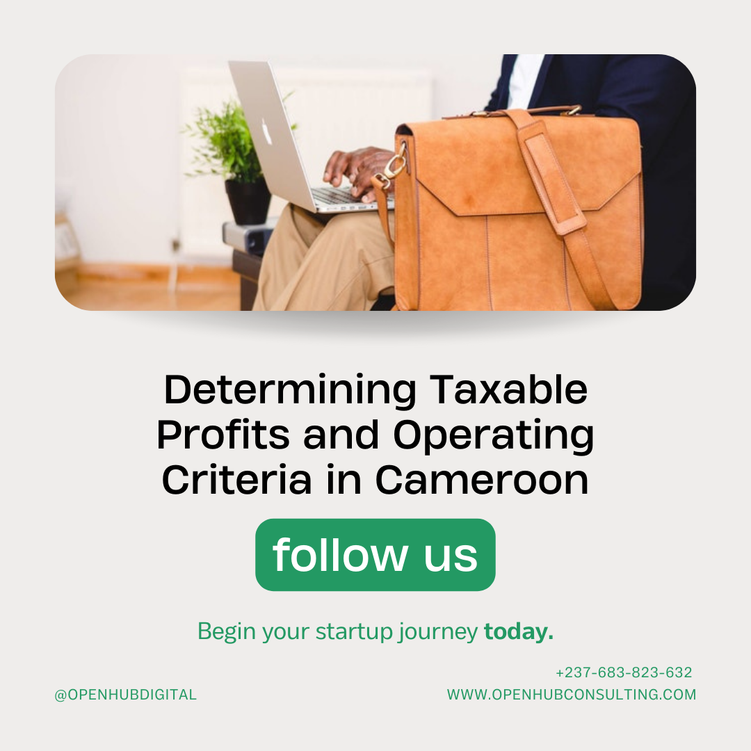 Company Taxation in Cameroon: Determining Taxable Profits and Operating Criteria
