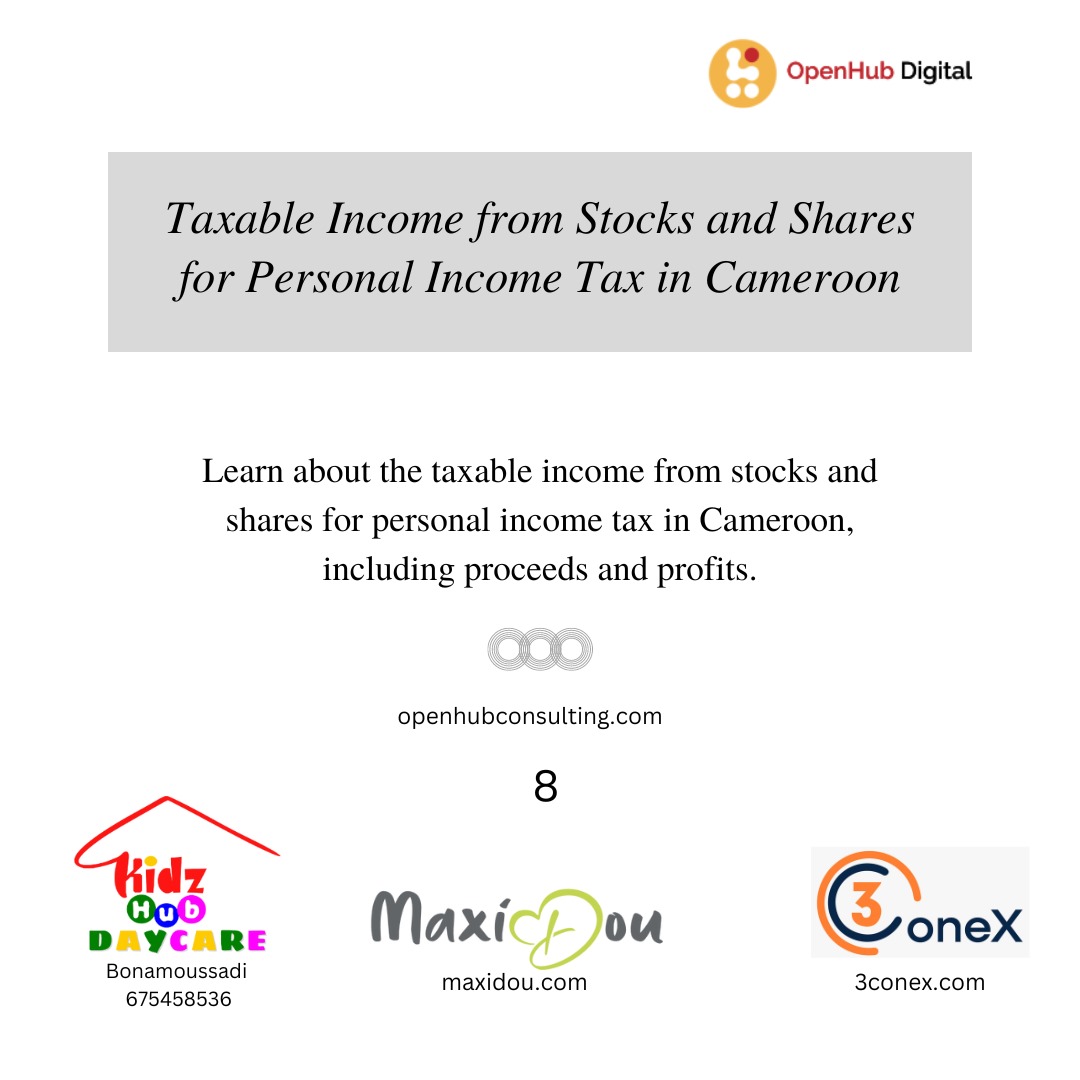Taxable Income from Stocks and Shares for Personal Income Tax in Cameroon