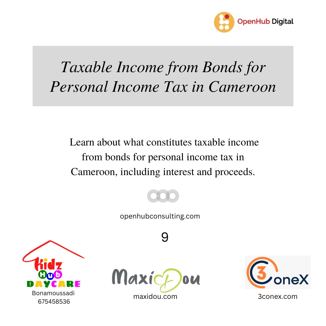 Taxable Income from Bonds for Personal Income Tax in Cameroon