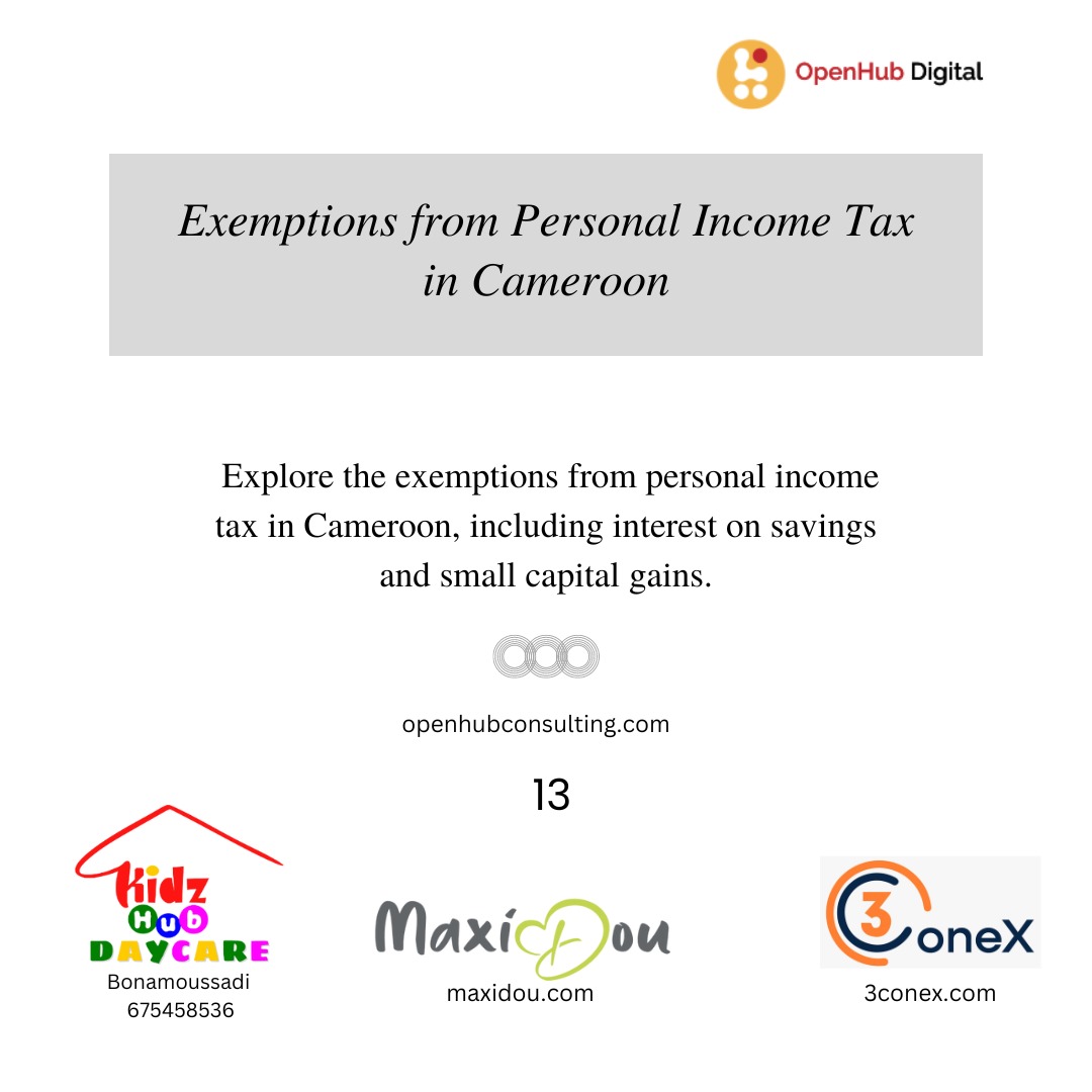 Exemptions from Personal Income Tax in Cameroon