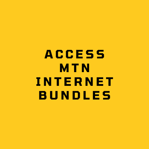 Access MTN Internet Bundles